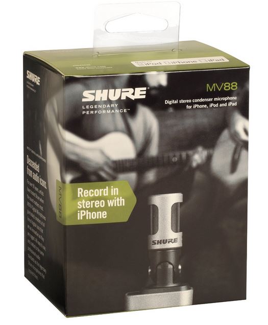 SHURE MV88 IOS数字立体声冷凝器麦克风