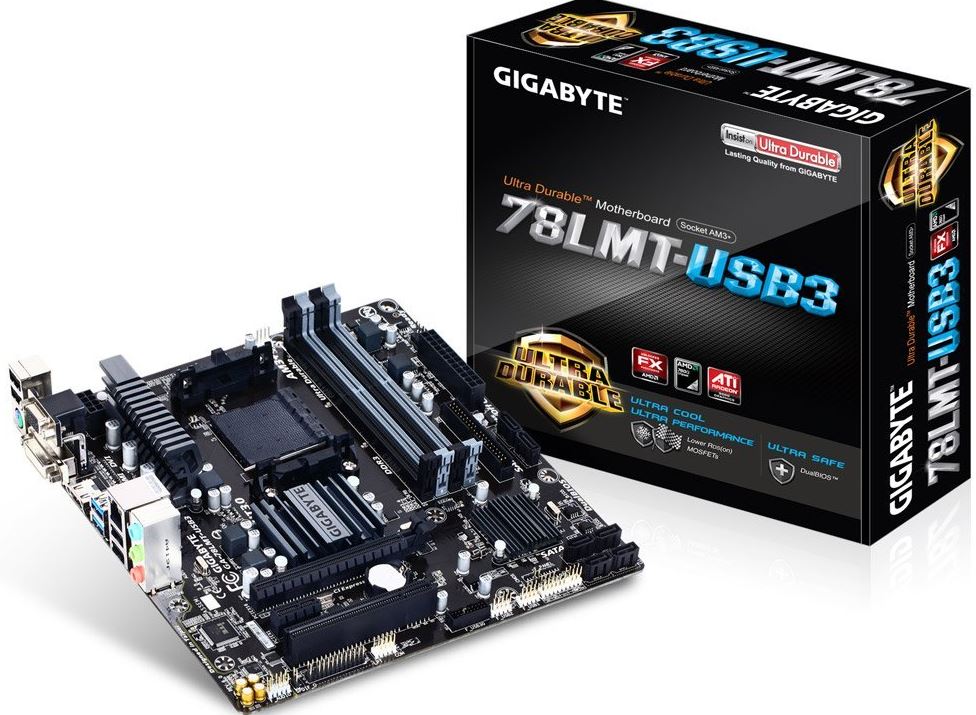 Gigabyte AM3+ AMD GA-78LMT Micro ATX Motherboard