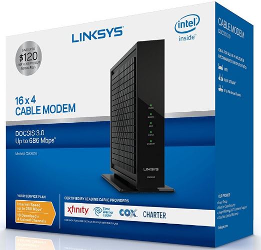 Linksys CM3016 Box