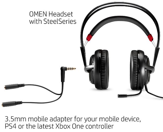 HP Omen耳机与SteelSeries