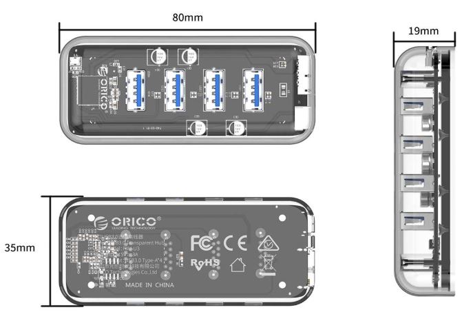 ORICO-USB-3-HUB-4端口