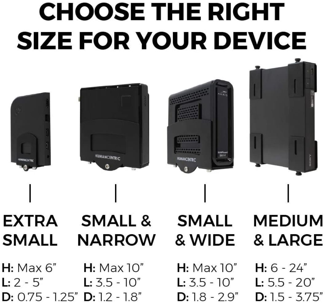 Humancentric Cable Box Mount和Modem Mount