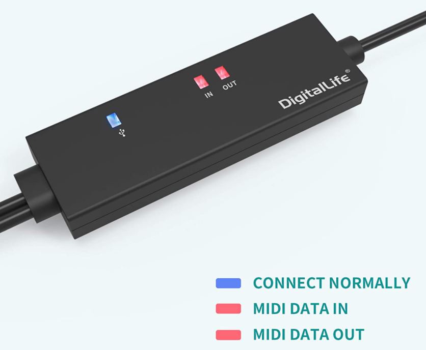 DigitalLife USB Type-C MIDI Cable