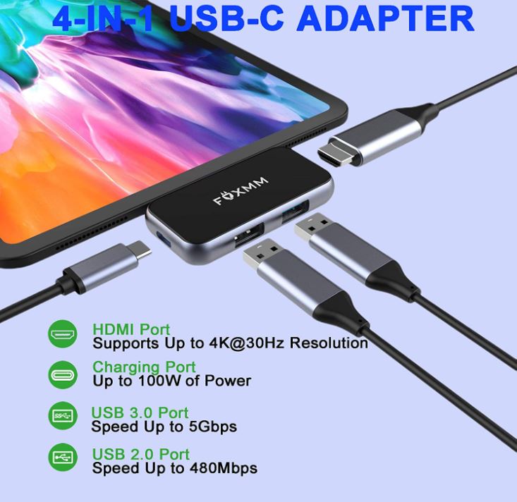 FOXMM USB-C to HDMI Adapter