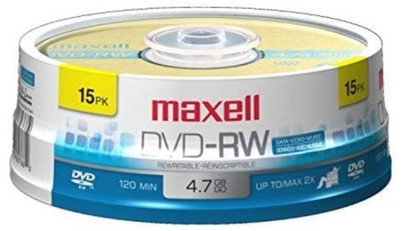 Maxell可重写的高级档案生活dvd rw