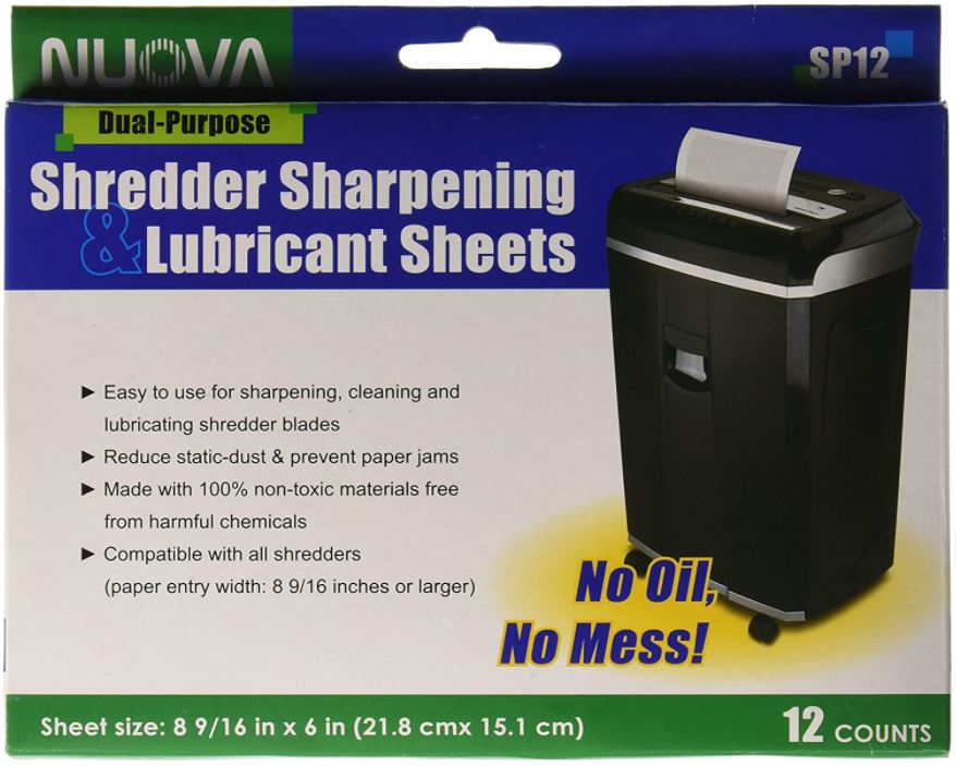 Nuova Shredder Sharpening Lubricant Sheets