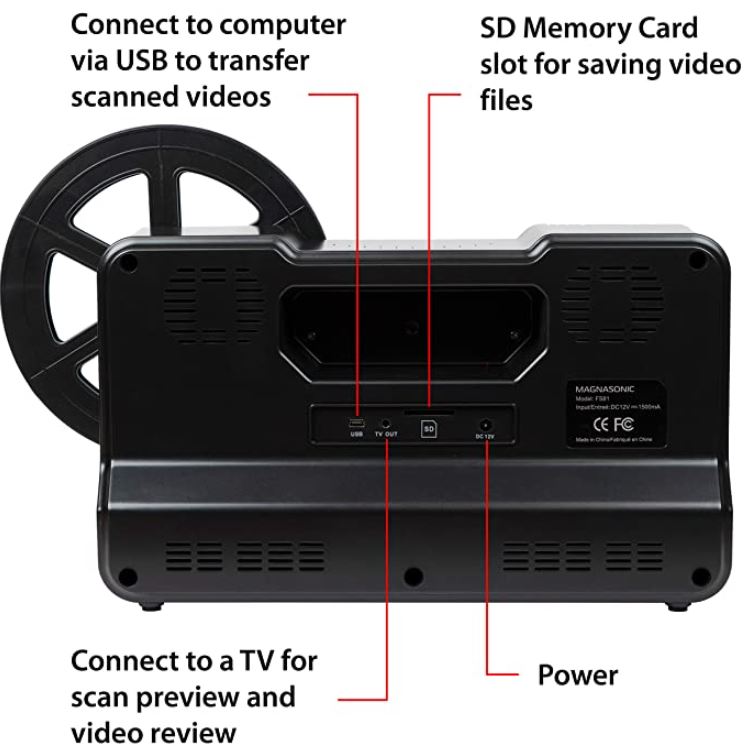 Magnasonic Super 8和8mm胶片扫描仪