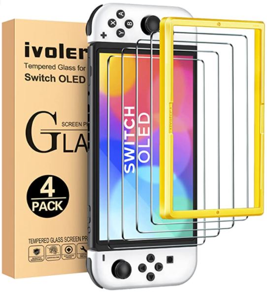 iVoler钢化玻璃屏幕保护器用于任天堂Switch OLED